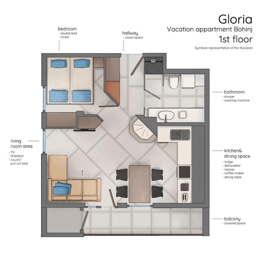 Gloria Holiday - Apartment Bohinj Exteriör bild